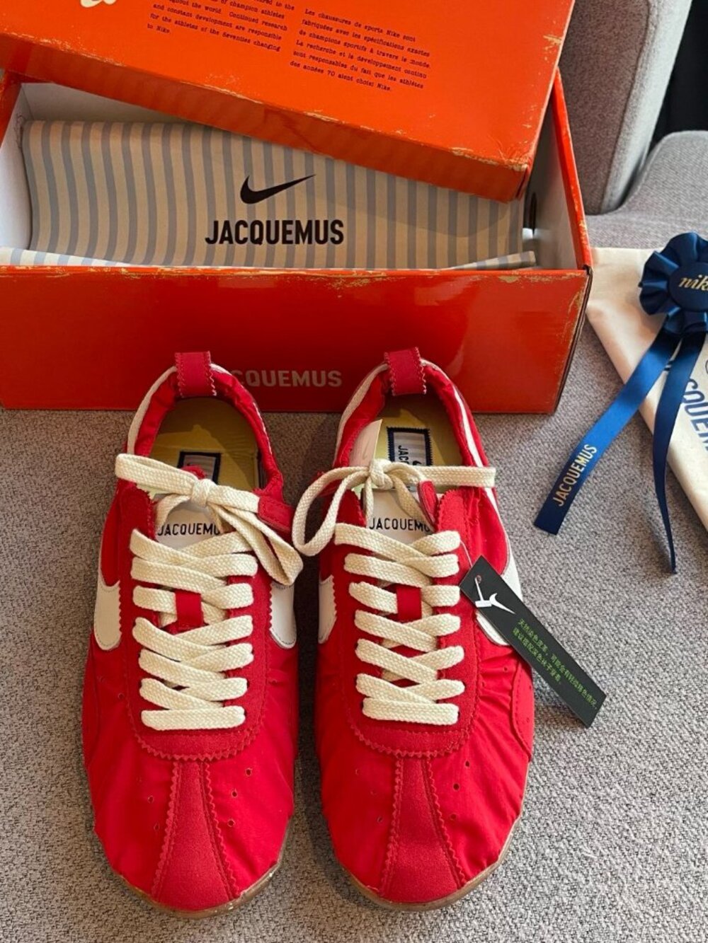 Nike x Jacquemus Moon Shoe SP Red - EU 36 / US 5.5W - Picture 2 of 9